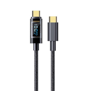 Cable de suministro de energía USB (USB PD) de 100 W con medidor de potencia (2 metros)