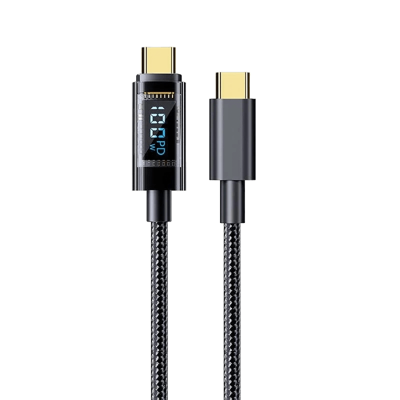 100W USB Power Delivery (USB PD) Cable with Power Meter (2 meters) - MiSTer Addons