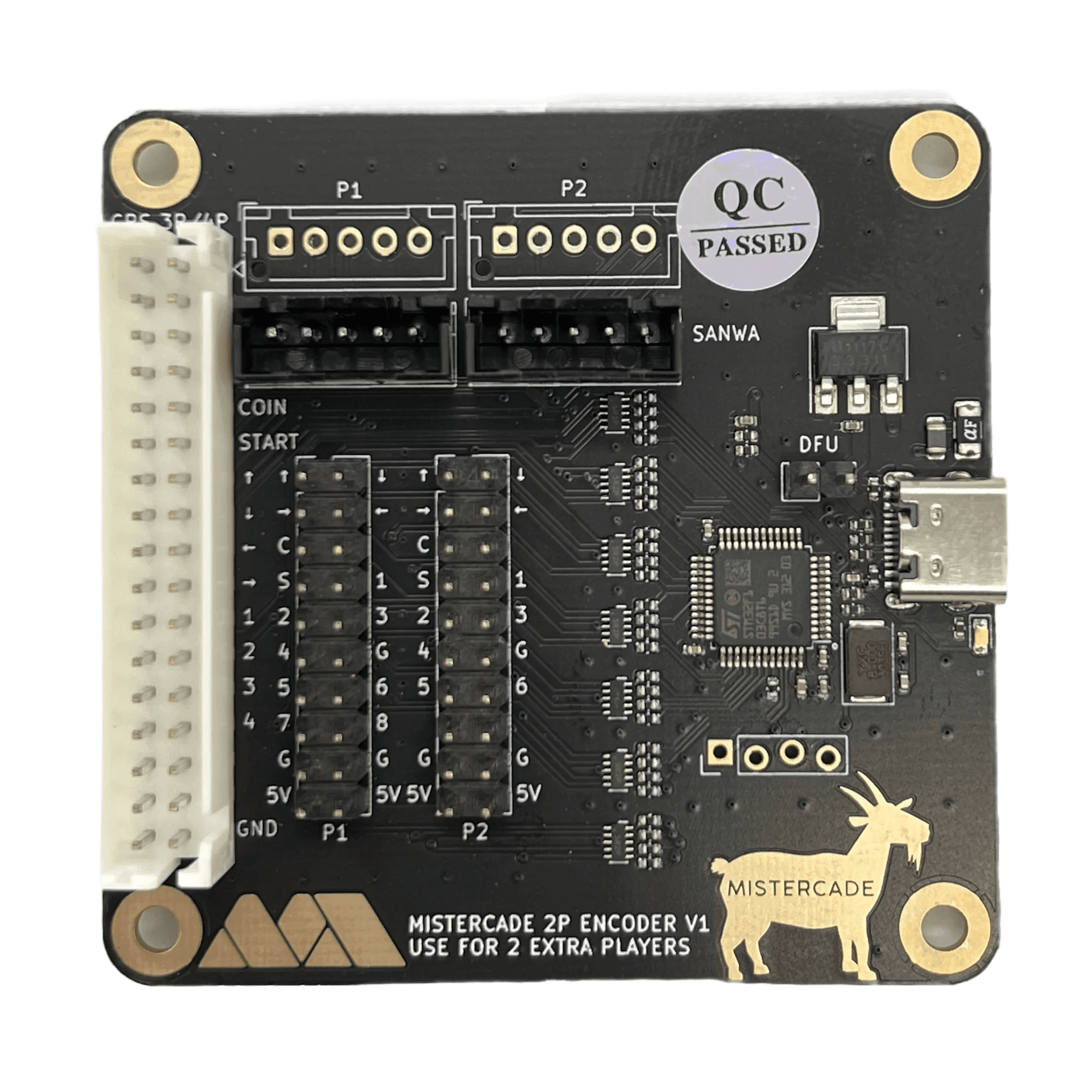 MiSTercade 2P Encoder Board | MiSTer Addons