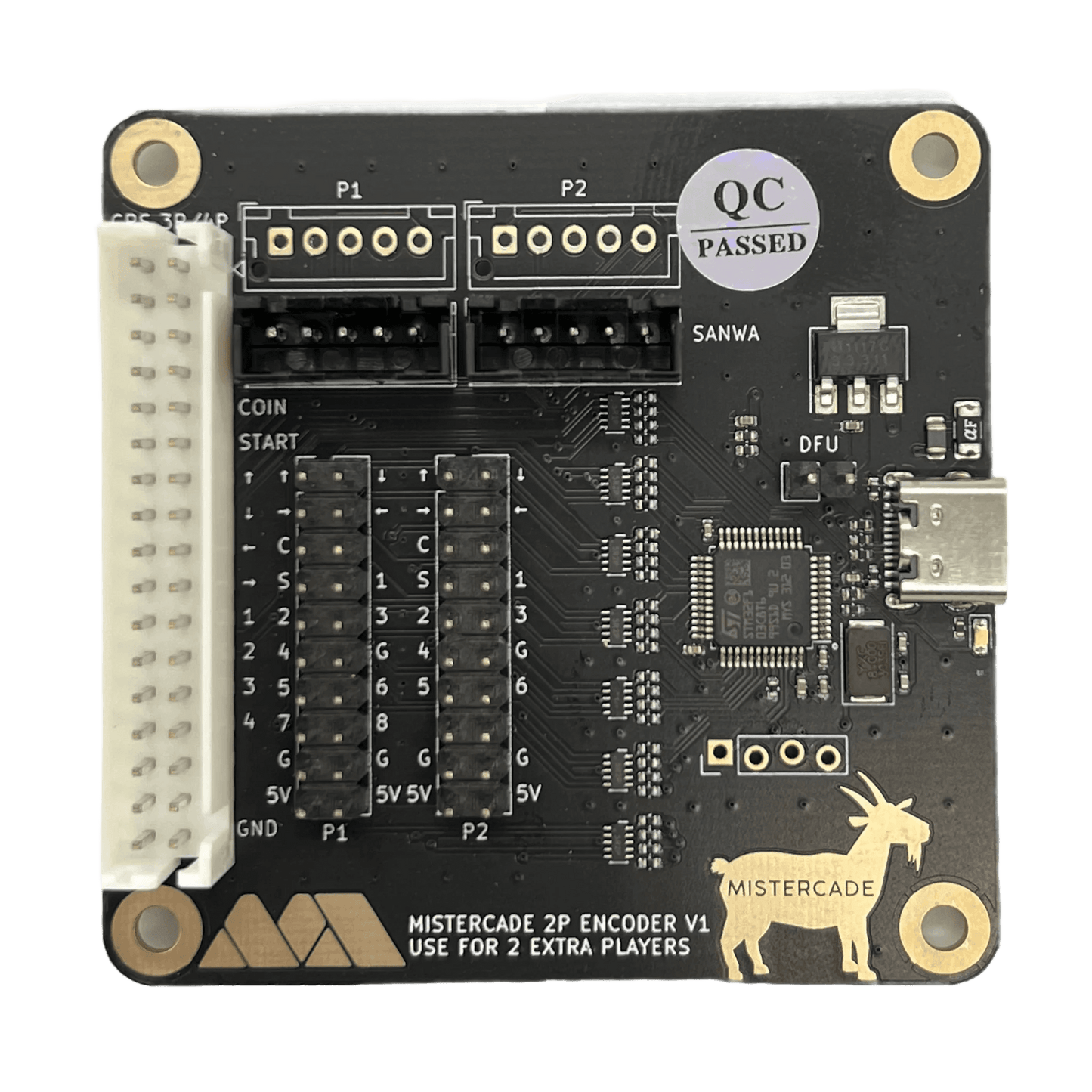 MiSTercade 2P Encoder Board - MiSTer Addons